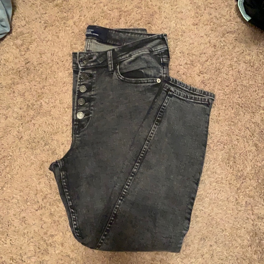 GAP button fly high rise jegging